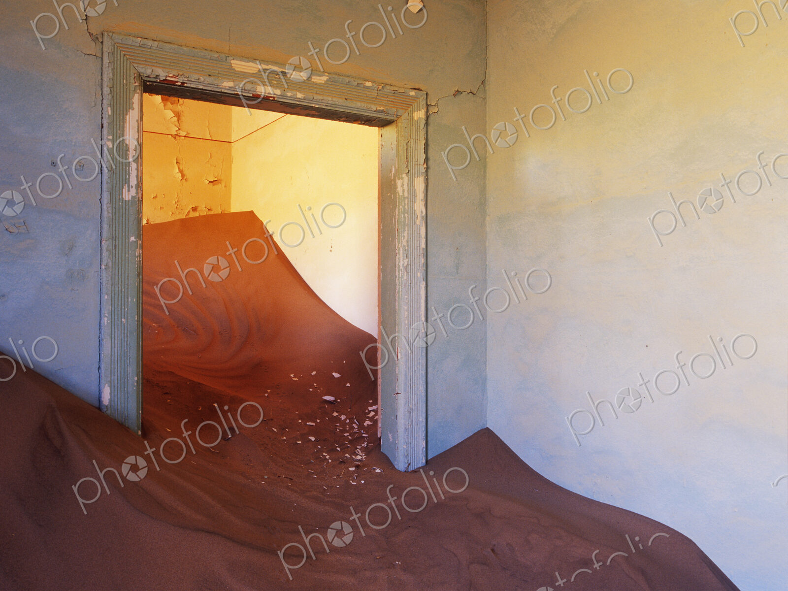 Abandoned House Filled with Drifting Sand
