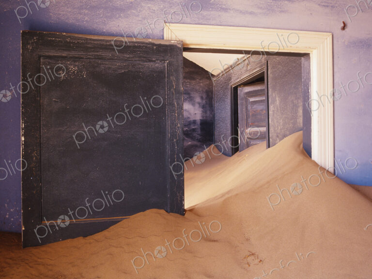 Abandoned House Filled with Drifting Sand