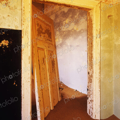 Abandoned House Filled with Drifting Sand Abandoned House Filled with Drifting Sand