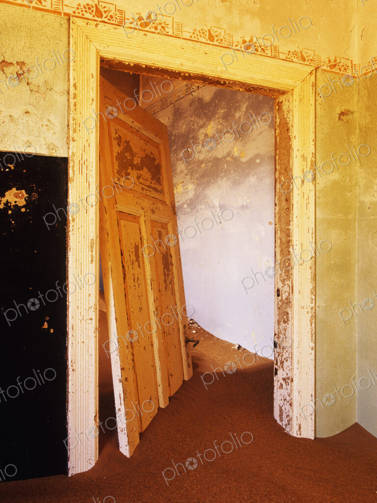 Abandoned House Filled with Drifting Sand