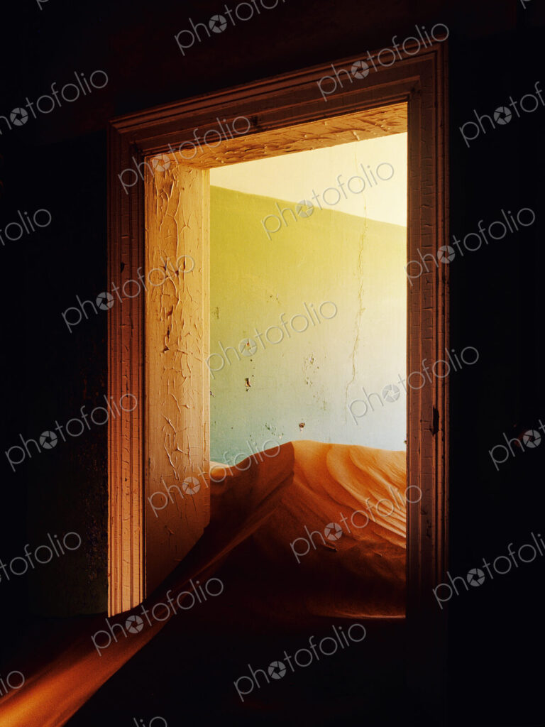 Abandoned House Filled with Drifting Sand
