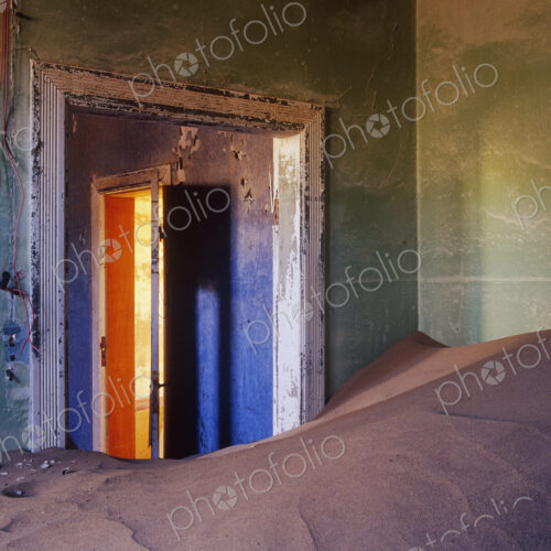 Abandoned House Filled with Drifting Sand Abandoned House Filled with Drifting Sand