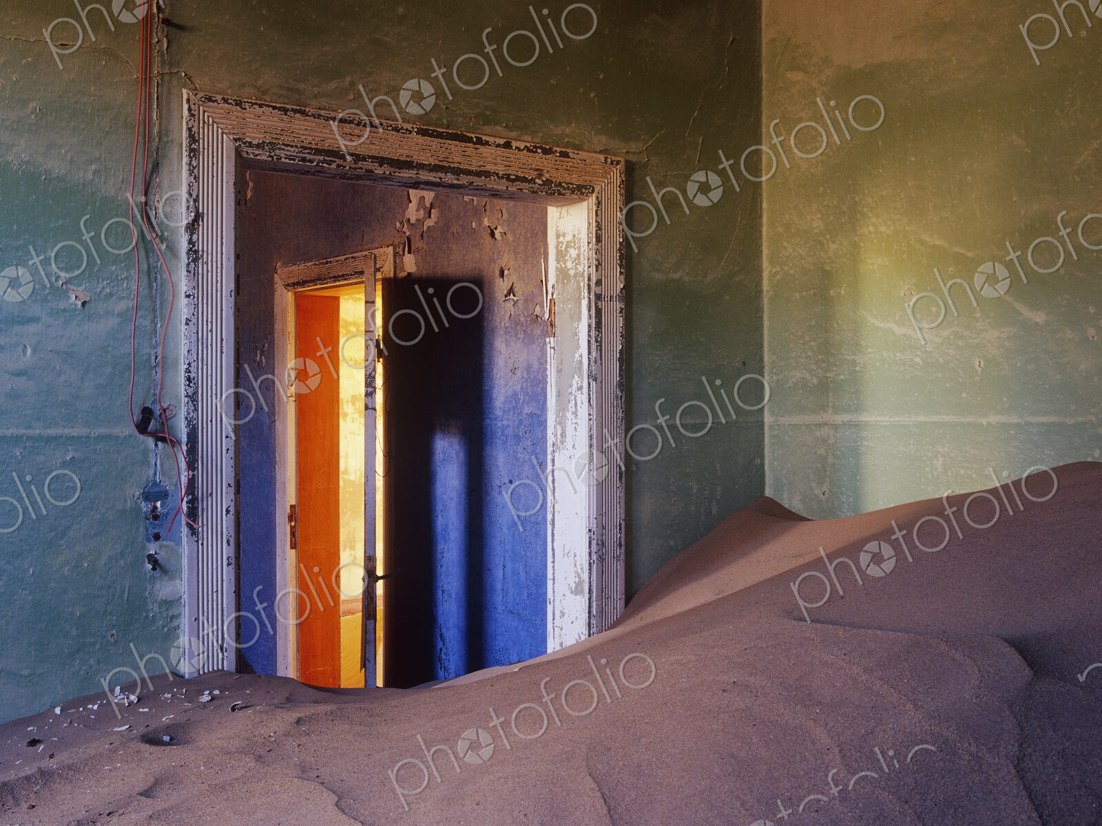 Abandoned House Filled with Drifting Sand