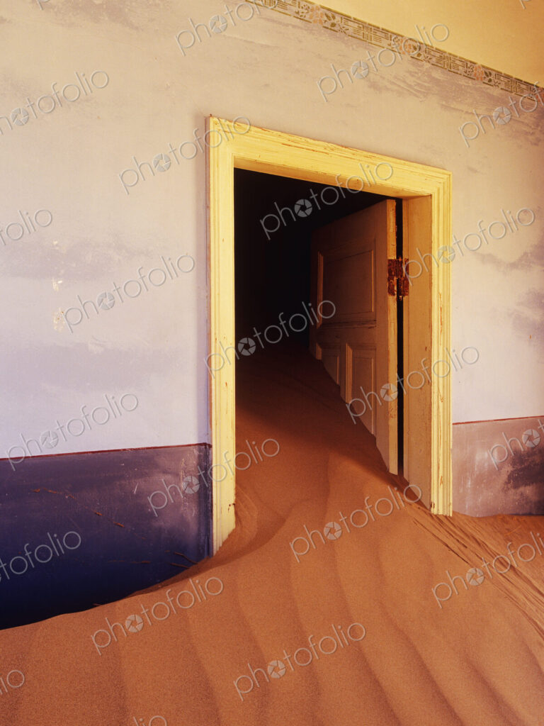 Abandoned House Filled with Drifting Sand