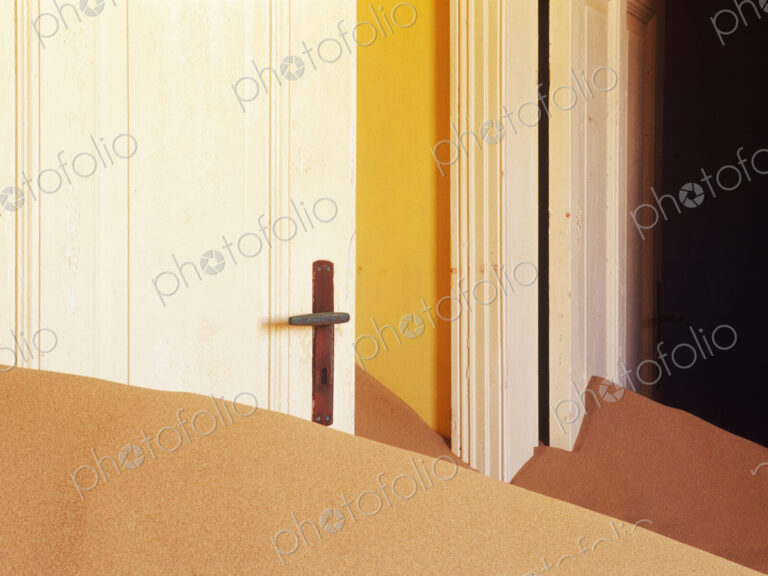 Abandoned House in the deserted Mining Community of Kolmanskop in the Namib Desert