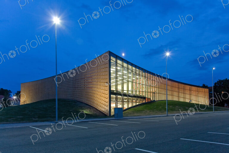 Abstract Exterior of a University Sports Club