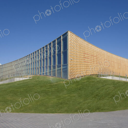 Abstract Exterior of a University Sports Club Abstract Exterior of a University Sports Club