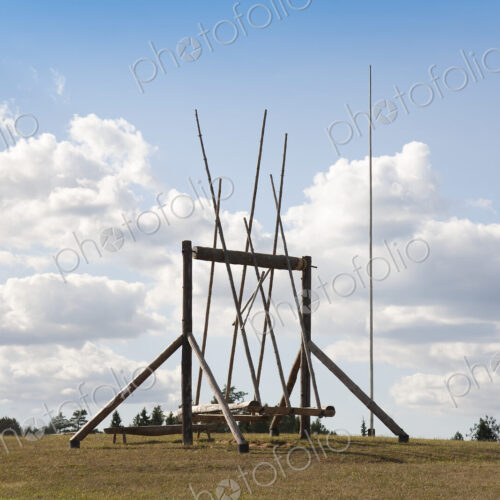 Abstract Wooden Art Structure