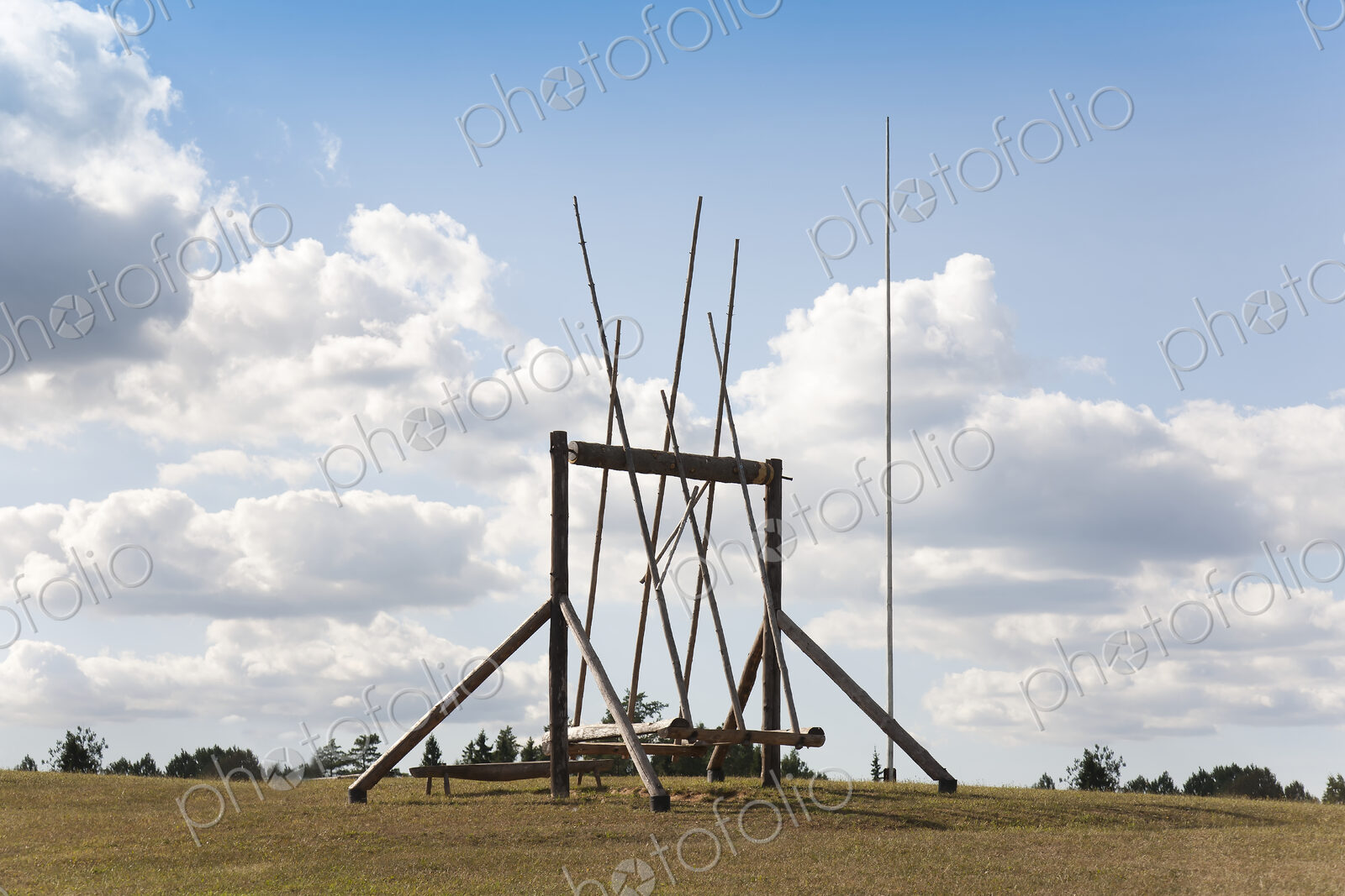 Abstract Wooden Art Structure
