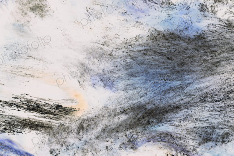 Abstract closeup of inverted image of fast flowing river water, North Fork Snoqualmie…