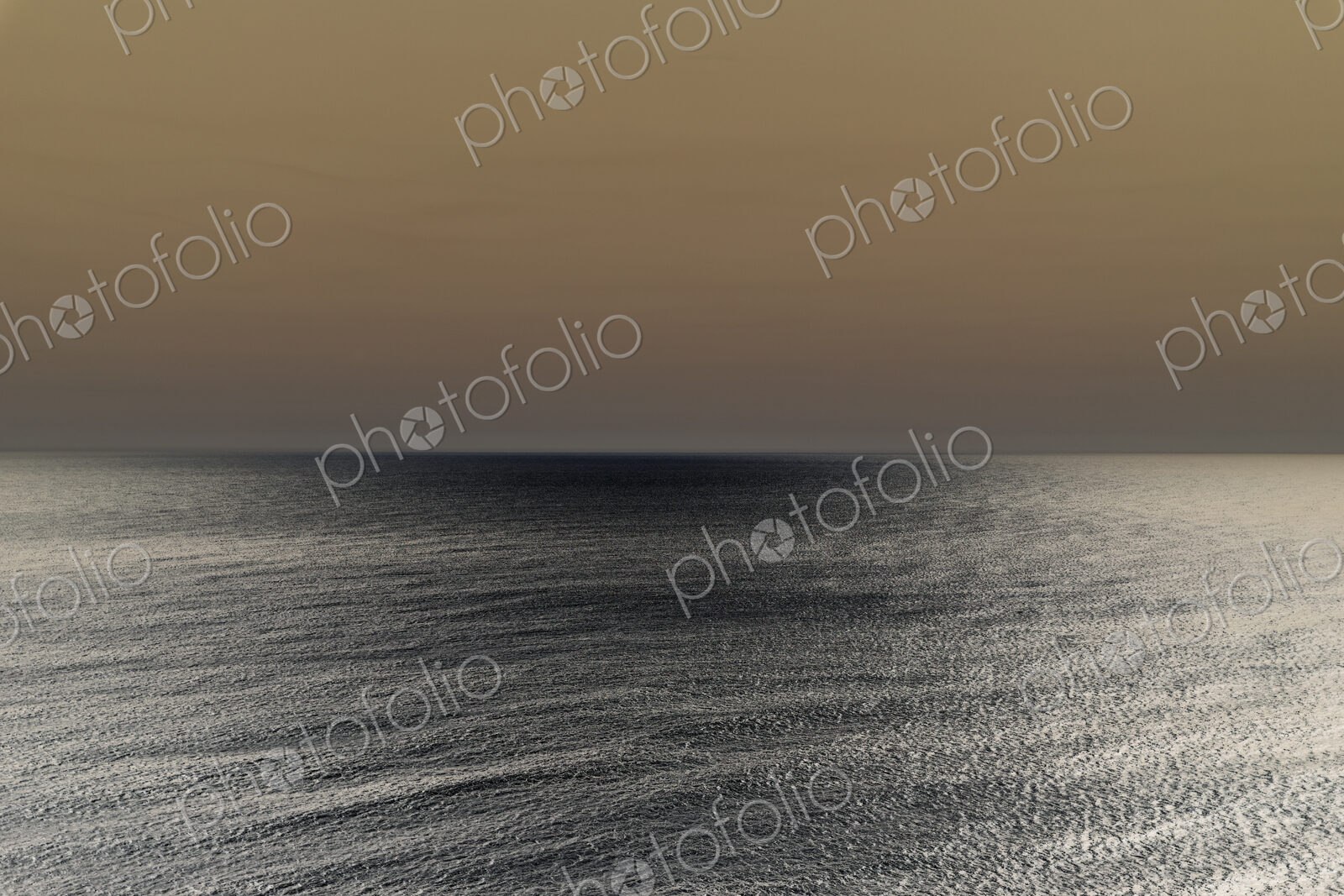 Abstract of vast ocean and sky at dusk