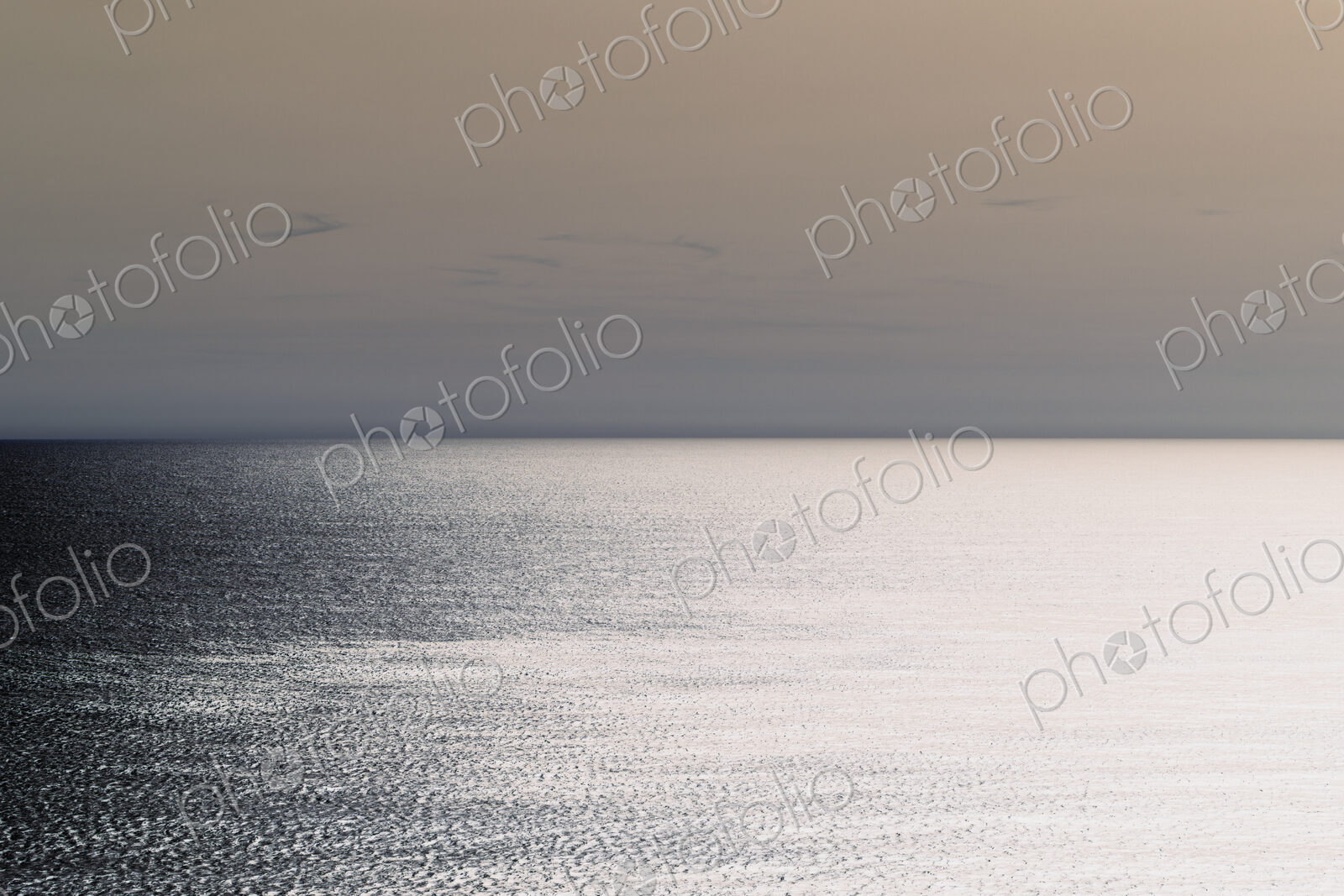Abstract of vast ocean and sky at dusk