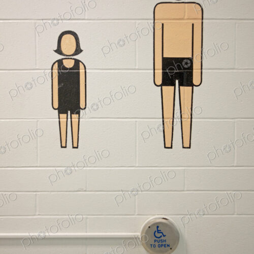 Accessibility Door Press at a Swimming Pool Accessibility Door Press at a Swimming Pool