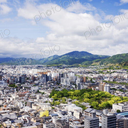 Aerial Japanese Cityscape Aerial Japanese Cityscape