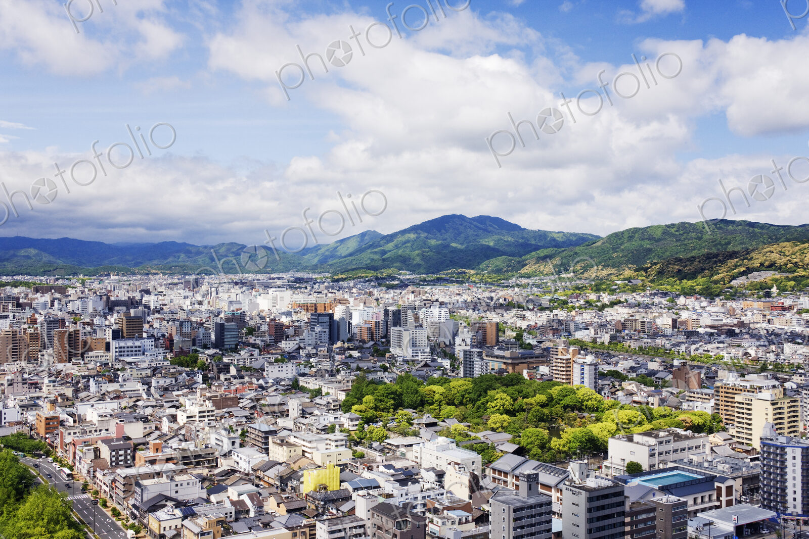 Aerial Japanese Cityscape
