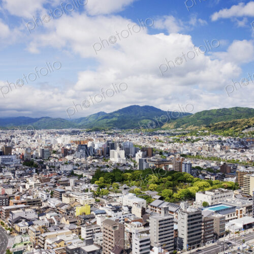 Aerial Japanese Cityscape Aerial Japanese Cityscape