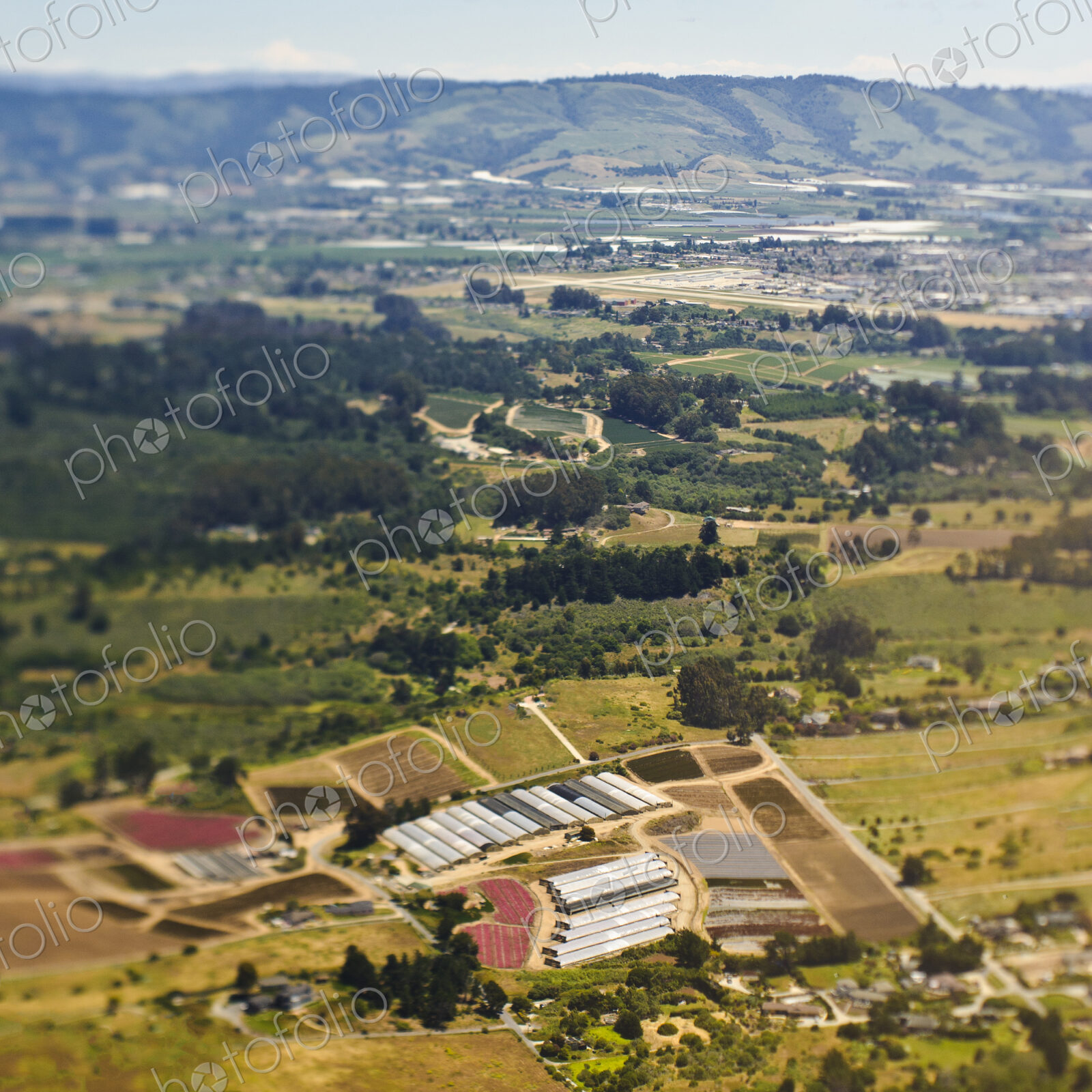 Aerial View of Agricultural Farmland