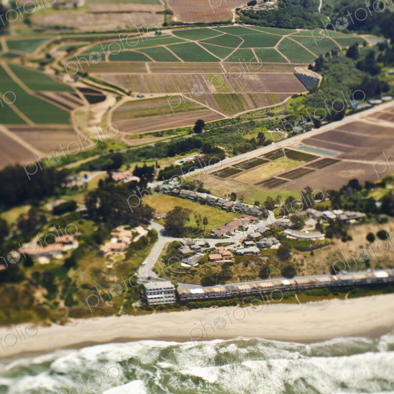 Aerial View of Agricultural Farmland
