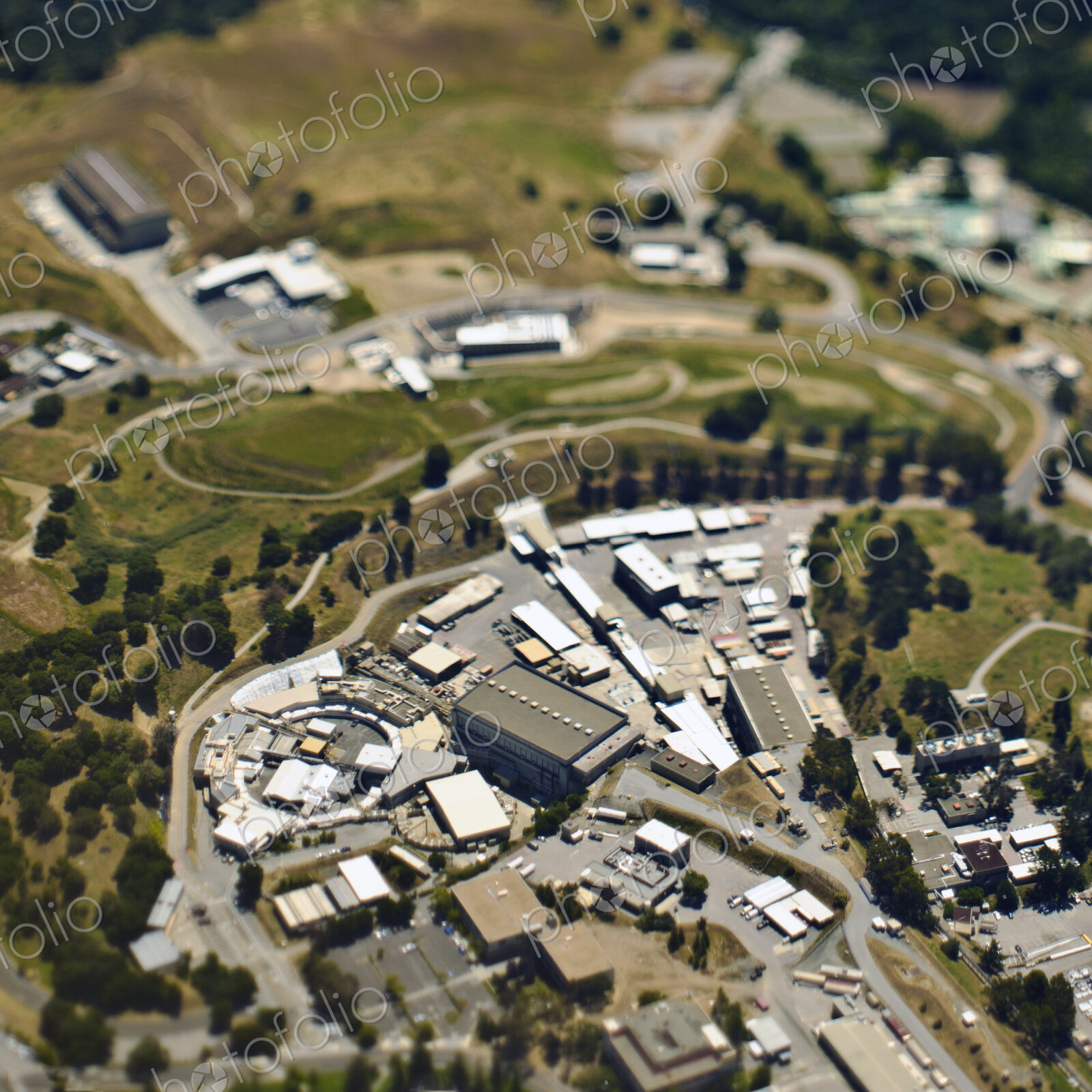 Aerial View of Commercial Buildings