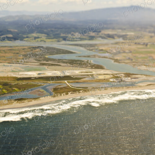 Aerial View of Flood Plain and Coast Aerial View of Flood Plain and Coast
