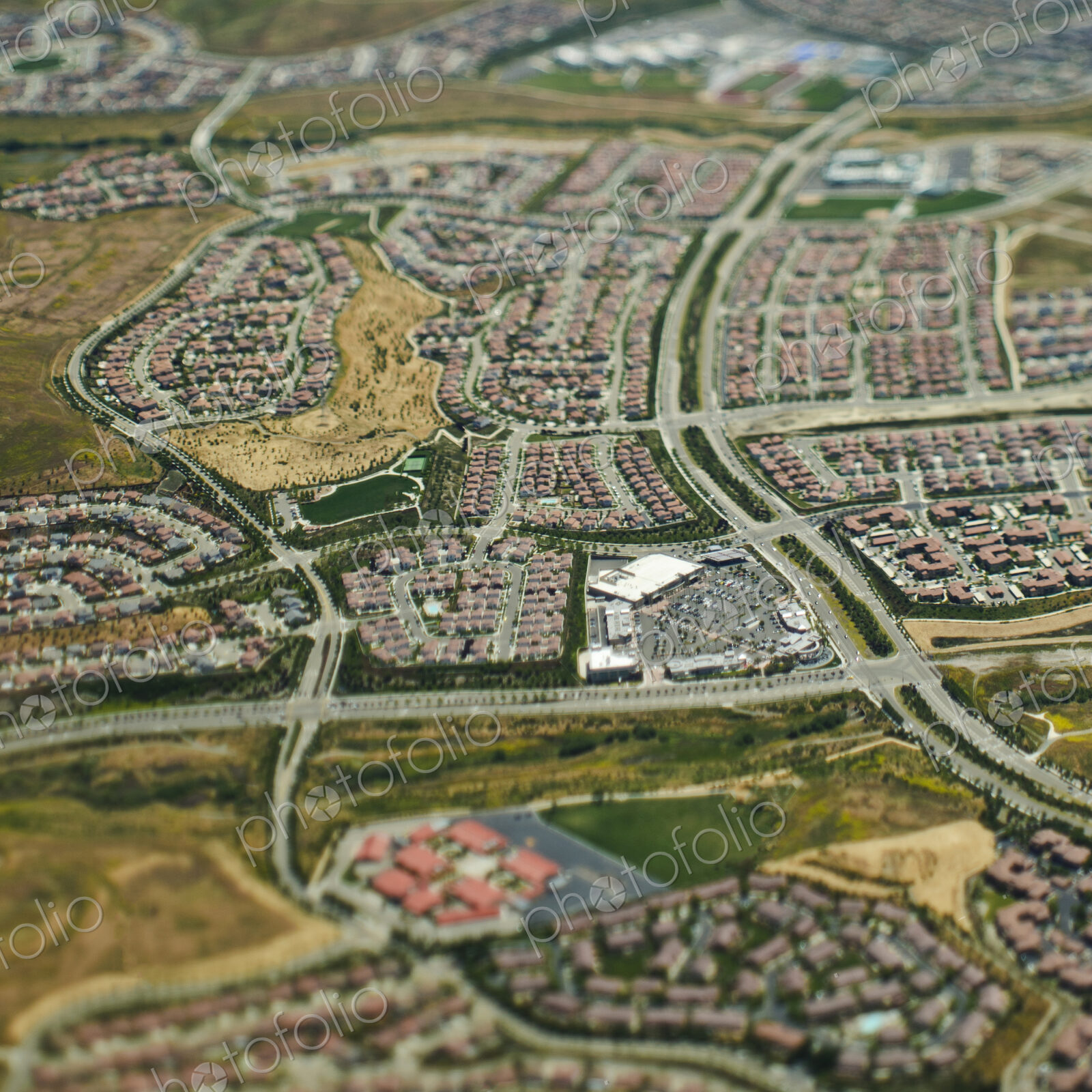 Aerial View of Suburban Tract Housing