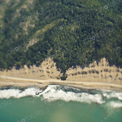 Aerial View of a Coastal Road Aerial View of a Coastal Road