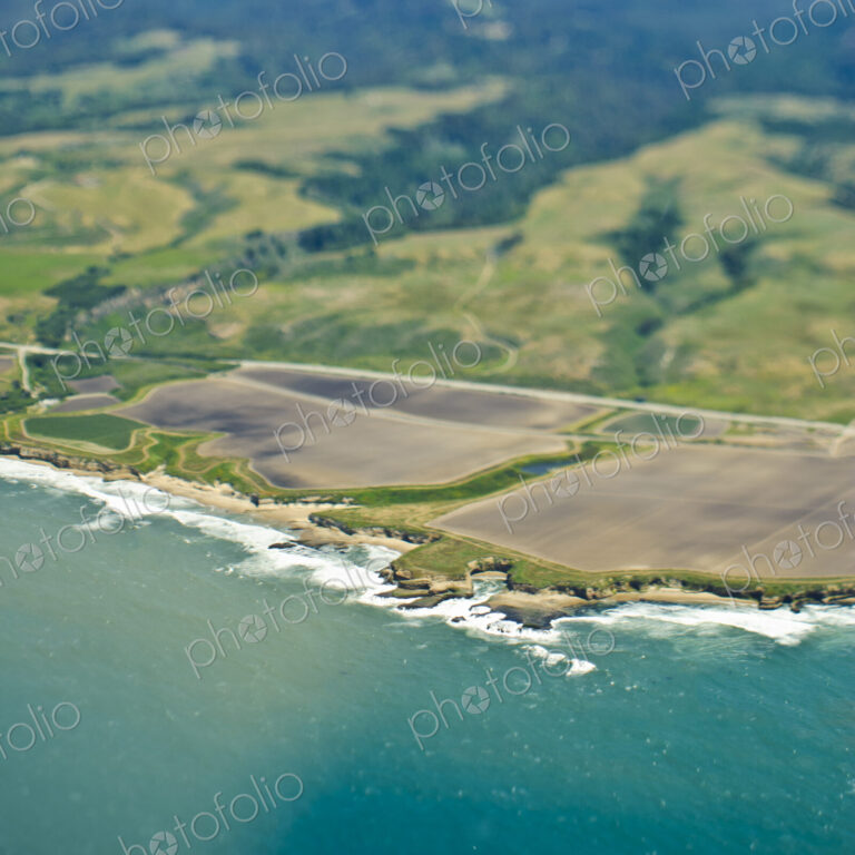 Aerial View of a Coastline