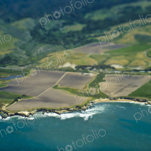 Aerial View of a Coastline Aerial View of a Coastline