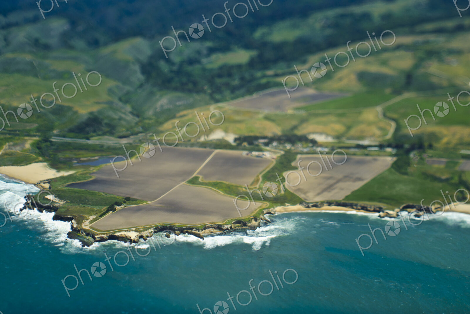 Aerial View of a Coastline