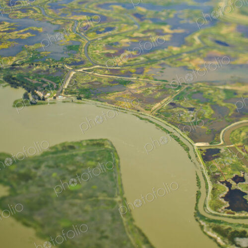Aerial View of a Flood Plain Aerial View of a Flood Plain