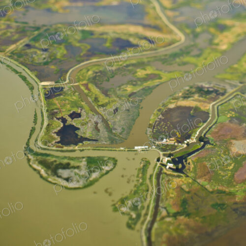 Aerial View of a Flood Plain Aerial View of a Flood Plain