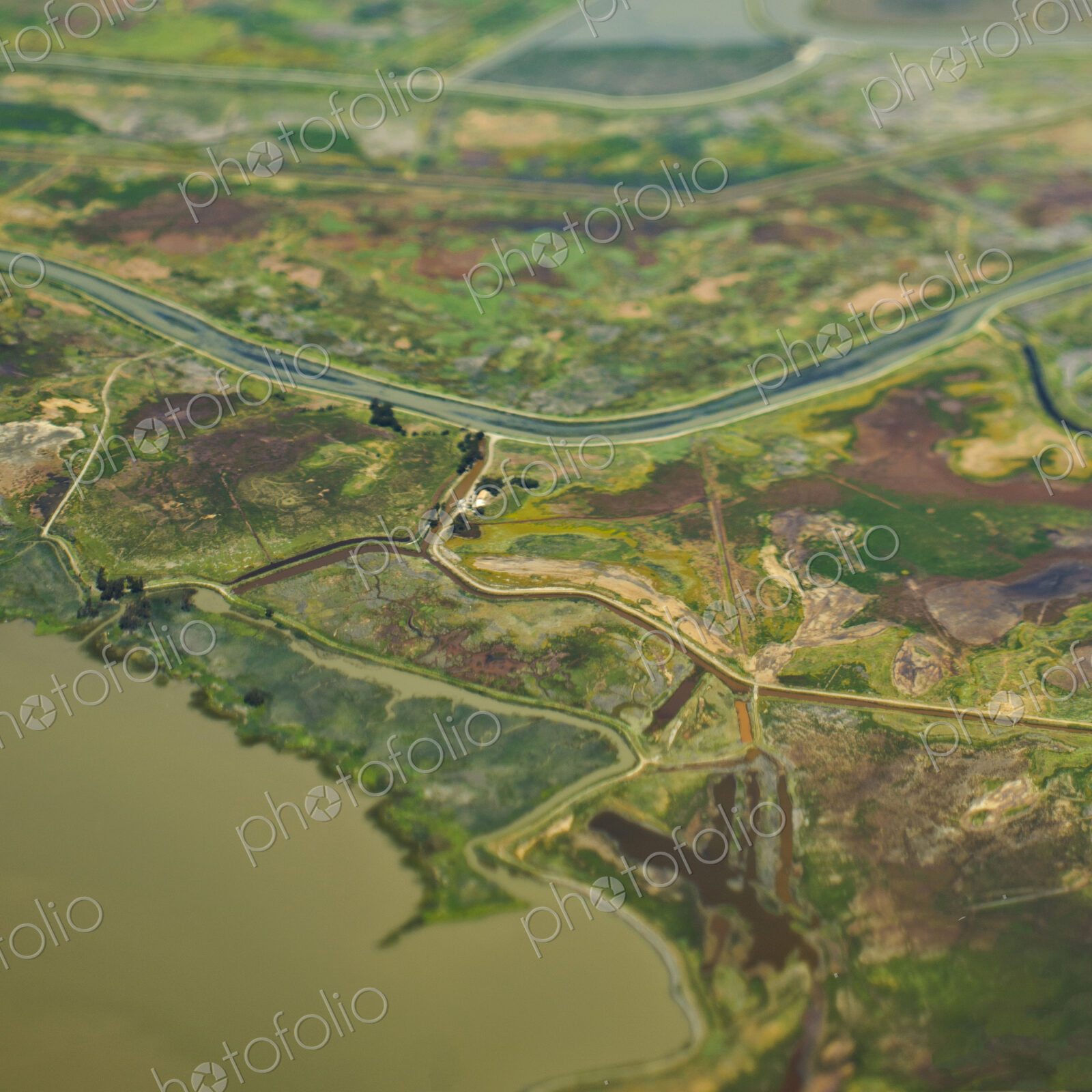 Aerial View of a Flood Plain