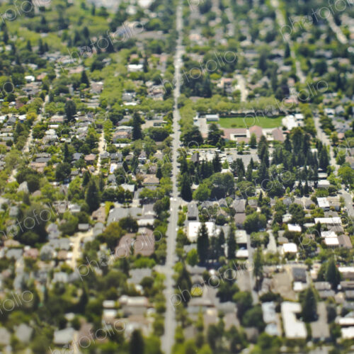 Aerial View of a Suburban Neighborhood Aerial View of a Suburban Neighborhood