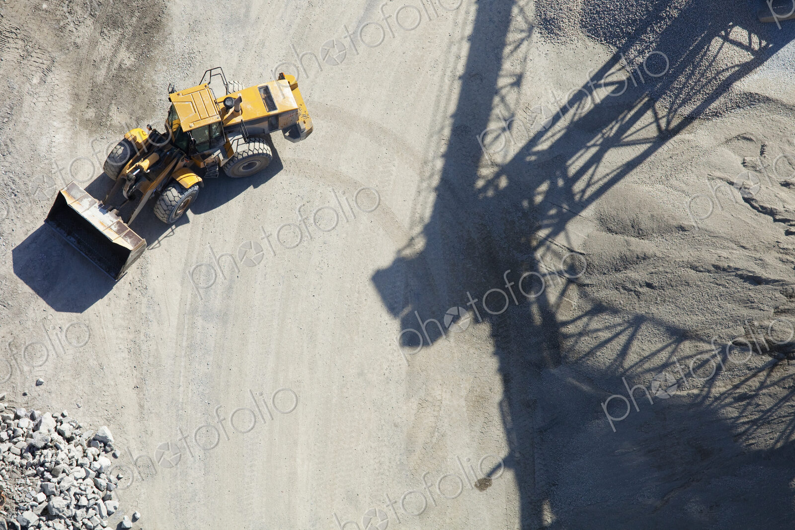 Aerial View of an End Loader