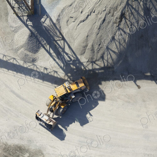 Aerial View of an End Loader