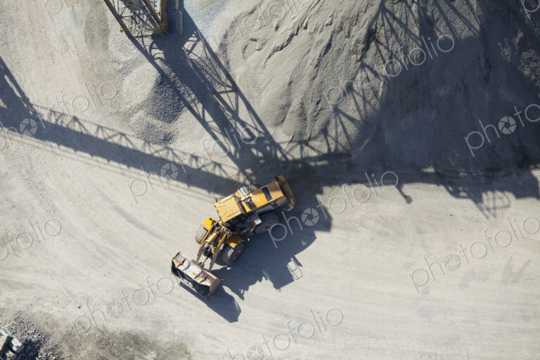 Aerial View of an End Loader