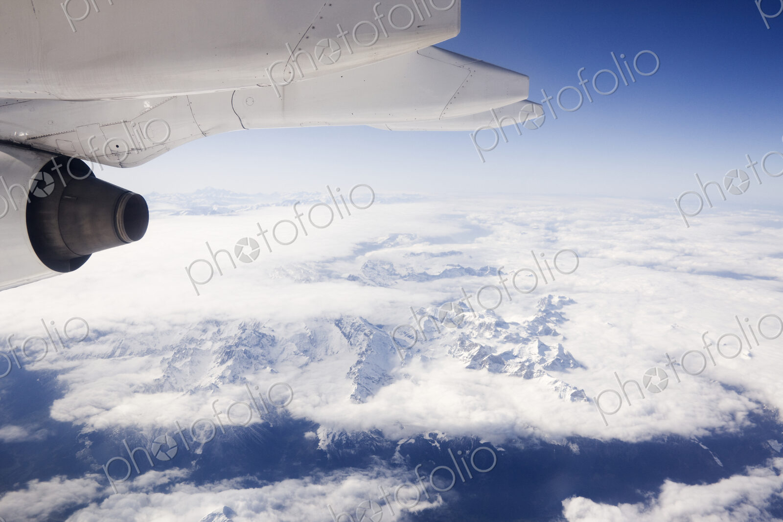 Aerial View of the Alps