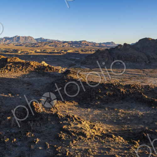 Aerial View of the Chisos Mountain Range in the Distance from Study Butte Aerial View of the Chisos Mountain Range in the Distance from Study Butte
