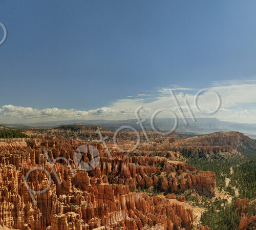 Aerial view of Bryce Canyon National Park, Utah, United States