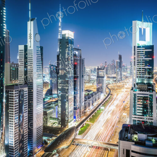 Aerial view of Dubai cityscape, United Arab Emirates Aerial view of Dubai cityscape, United Arab Emirates