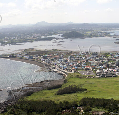 Aerial view of Jeju Island, South Korea