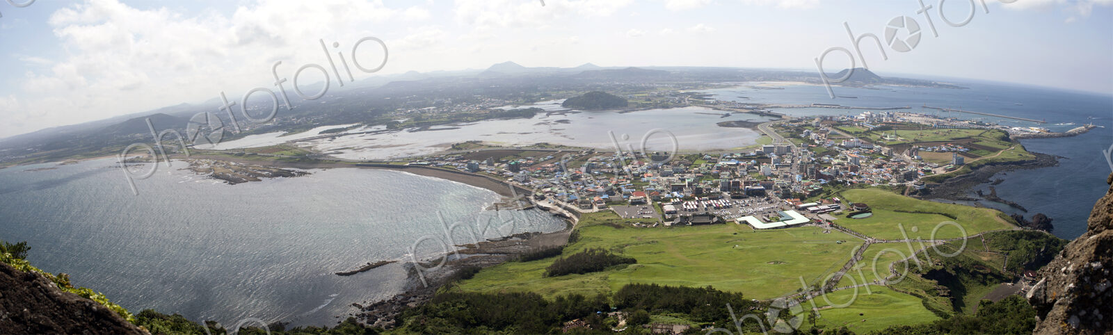 Aerial view of Jeju Island, South Korea