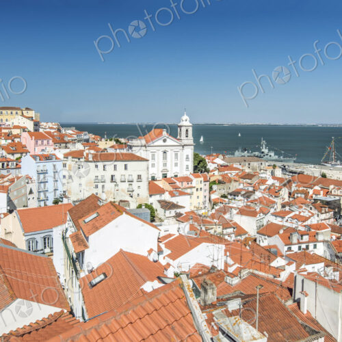 Aerial view of Lisbon cityscape, Lisbon, Portugal Aerial view of Lisbon cityscape, Lisbon, Portugal
