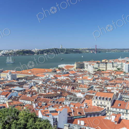 Aerial view of Lisbon cityscape, Lisbon, Portugal Aerial view of Lisbon cityscape, Lisbon, Portugal
