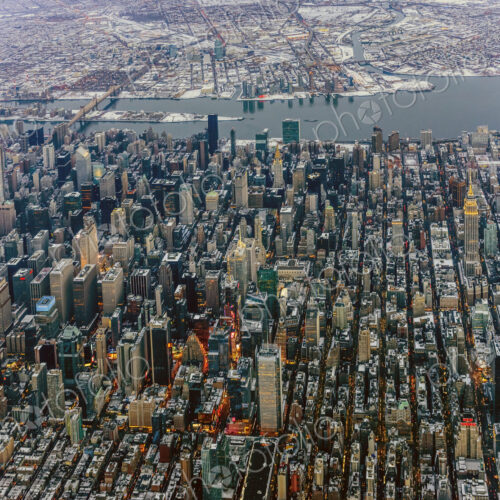 Aerial view of New York cityscape, New York, United States Aerial view of New York cityscape, New York, United States