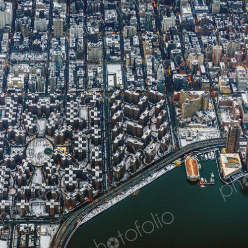Aerial view of New York cityscape, New York, United States Aerial view of New York cityscape, New York, United States
