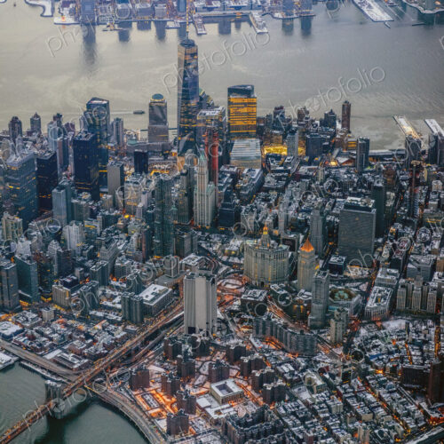 Aerial view of New York cityscape, New York, United States Aerial view of New York cityscape, New York, United States