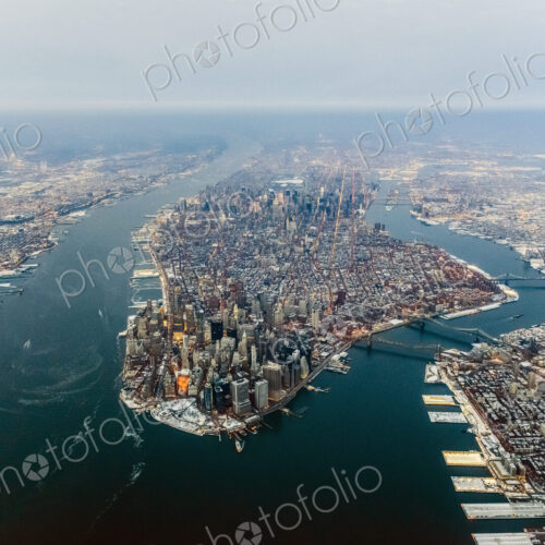 Aerial view of New York cityscape, New York, United States Aerial view of New York cityscape, New York, United States