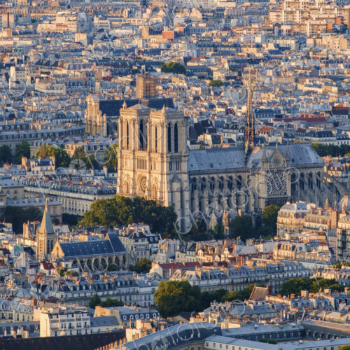 Aerial view of Notre Dame Cathedral in Paris, before the fire of 15 April 2019, Aerial view of Notre Dame Cathedral in Paris, before the fire of 15 April 2019,