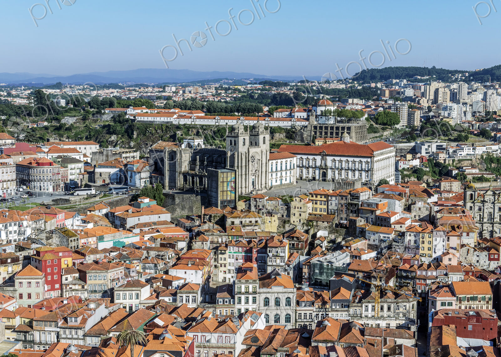 Aerial view of Porto cityscape, Porto, Portugal